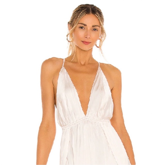 Indah off white opal Plunge Dress - Picture 2 of 3